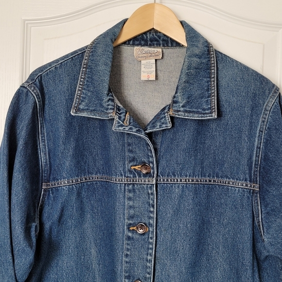 Vintage Denim Mom Chore Coat | size 16 - Picture 5 of 5